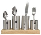 Silverware Holder With Caddy For Spoons  Knives Forks  Etc 