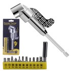 Long Right Angle Drill Adapter Kit - 105   Corner Tool With 12 Screw Bits For Tig