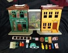 Vintage 1974 Fisher Price Sesame Street House Little People Play Family 16 Piece