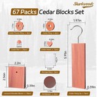 Cedar Blocks For Clothes Storage 67 Pack  Cedar Chips  Cedar Wood Balls And R   