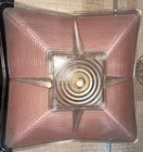 Vintage Pink Glass Ceiling Light Fixture Shade Art Deco One Hole