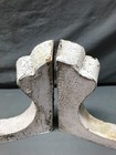 Pair Shabby White 10x13 Wood Chic Decorative Porch Brackets Vtg Corbels 1767-25b