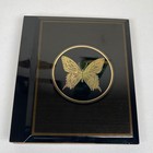 Vintage Otagiri Lacquerware Papillon Butterfly Photo Album Japan Black Gold