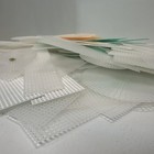 Huge Lot Of Plastic Canvas Of Scraps Assorted Sized Sheets-around 3 Pounds