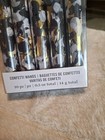 New Martha Stewart 10 Pc Confetti Wands Silver Black   White Celebration Party 
