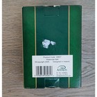 2005 Watervale Parian Irish Green Shamrock Bell White China W cross Handle New