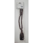 Rope Corded Curtain Tie Backs With Tassels Chocolate Brown 0179102 Set Of 2