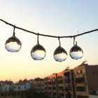 10pc Clear 20mm Fengshui Faceted Prism Ball Crystal Hanging Suncatcher Pendant