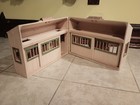 Wooden Horse Stable Playset W  5 Horses  Fences  Trough  Hay Bales  Blankets 