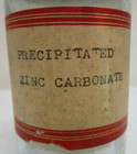 Vintage Zinc Carbonate Glass Bottle Drug Store