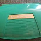 Vintage Singer Buttonhole Button Holer Tool Turquoise 1960s Tailor Sewing Aid