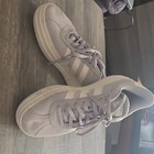 Adidas Women   s Gray white Low Top Lace-up Athletic Sneakers Rubber Outsole