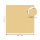3 Pcs Brass Sheet 6   x 6   x 0 06     H62 Brass Plate 16 Gauge  1 5mm  Thickness     