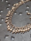 10 Inch Beaded Sterling Silver Ankle Bracelet Italy Milor Beaded Chain Anklet