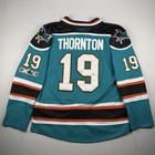Reebok Ccm San Jose Sharks Joe Thornton Jersey Mens 52 Teal Nhl Stitched