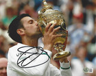 Novak Djokovic Signed 8x10 Photo 3 Wimbledon Tennis Legend Beckett Bas Coa