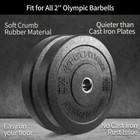 Xprt Fitness Olympic Crumb Rubber Bumper Weight Lifting Plate For Cross Training