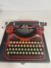 Vintage 1920s Corona Four Portable Typewriter Red With Case   Instructions Rare