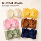 6pcs Baby Girl Bows Headbands Ribbon Bow Nylon Headbands Baby Hair Accessories
