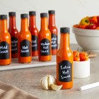 14-pack 5oz Hot Sauce Bottles W  Caps  dripper Inserts  Funnel  Shrink Capsules