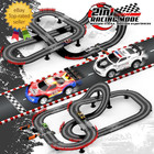 2 In 1 Slot Car Race Track Sets With 4 Slot Cars  1 43 Electric Car Track For Bo