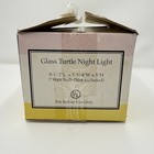 Vintage Metal Glass Turtle Lamp Night Light Amber Shade New In Box