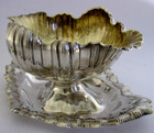 Rare 412g Stunning German 800 Solid Silver Shell Dish Bowl C1890 Antique