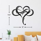 Infinity Heart Metal Wall Decor  Unique Infinity Heart Wall Decor 16 l X 12 w