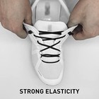 3 Pairs Elastic No Tie Shoe Laces  Stretch Bungee Laces Black white gray 43inch