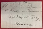 France  1860  Stampless Cover  Folded Letter  Sent From Livarot To Rouen  France