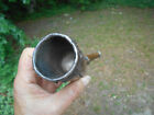 Antique Revolutionary War Civil War Copper    silver  Handmade Powder Horn 11 5 