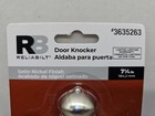 Reliabilt Front Door Knocker 7 3 8    Tall Satin Nickel Finish  99 
