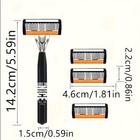 Premium 6-blade Razor 2h Men ladies - Ergonomic Handle With 36 Refillable Deal 