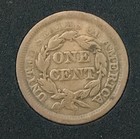 1853 United States Large One Cent     Braided Hair U s  Coin