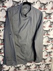 Chef Works  Long Sleeved Chef Coat Double-breasted  Gray X L Zip Front