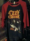 Ozzy Osbourne Tour Shirt Blizzard Of Oz Medium 80s 90s Red Black Authentic Vg 