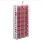 Portable Transparent Hard Plastic Storage Case Cover For 8x 18650 Battery White