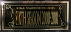 Creation Entertainment Xena-warrior Princess 6th Season Photo Plaque 194 Of 250
