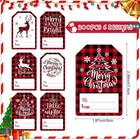 300 Pcs Christmas Gift Tags Stickers Self Adhesive Foil Xmas Name Tag Labels Pre
