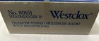 Westclox Headhugger Ii Fm am Fm Stereo Multiplex Radio W Speakers 80161 Vtg Nos