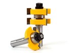 1-1 4  2 Bit Tongue And Groove Router Bit Set - 1 2  Shank - Yonico 15222