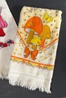 Vintage Kitchen Mushroom Towels Retro Mushroom Dishcloth