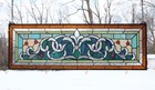 35 5 w X 11 75 h Handcrafted Tiffany Style Stained Glass Window Panel  Hf138
