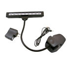 Lamp Light Black Flexible 9 Leds Clip-on Orchestra Music Stand With Adapter