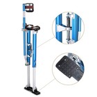 Drywall Stilts 36-50 Inch Aluminum Tool For Painting Taping Cosplay Walk Blue