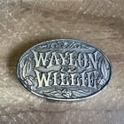 Vintage Waylon   Willie Jennings   Nelson  Belt Buckle Rca See Description