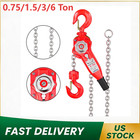 Manual Lever Chain Hoist 0 75t 1 5t 3t 6t 10ft 20ft Come Along W  G80 Chain