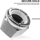 Neiko 50432a Nylon Lock Hex Nut Assortment Kit  150 Pieces   Sae Sizes