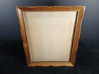 Vintage Warm Wood Finished Wooden Picture Frame W  Scalloped Wavy Edges - 11 X 9