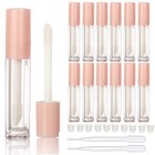 14pcs 8ml Empty Big Wand Lip Gloss   Concealer Tubes - Pink Makeup Containers